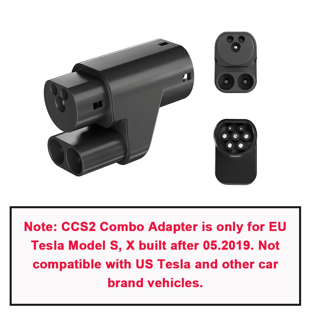 CCS2 to Type 2 Adapter for European Tesla Model S/X （Not compatible with non-Tesla vehicles） - T-Launch