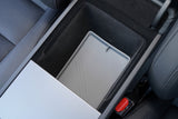 Bandeja de almacenamiento inferior de la caja del reposabrazos de la consola de silicona para Tesla 2024 Model 3 Highland