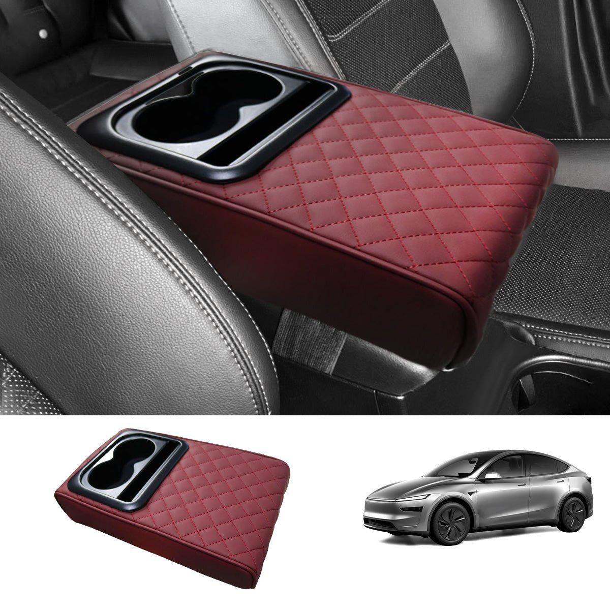 Center Console Armrest Heightening Cushion – Comfortable Support for Tesla Model 3/Y/S/X/CT - T-Launch