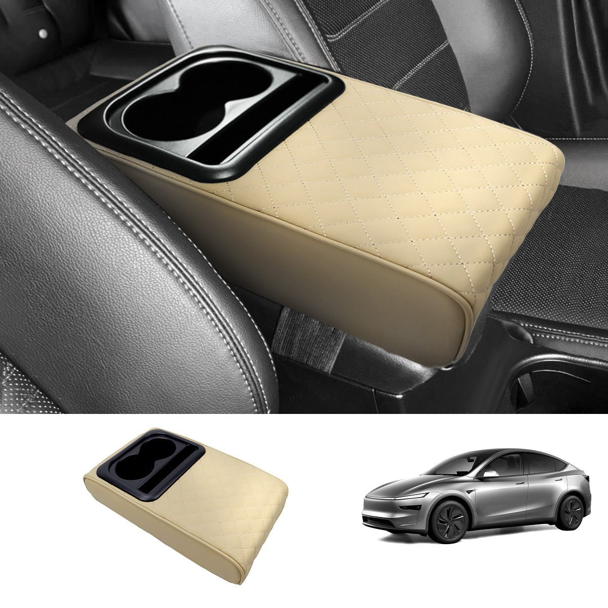 Center Console Armrest Heightening Cushion – Comfortable Support for Tesla Model 3/Y/S/X/CT - T-Launch