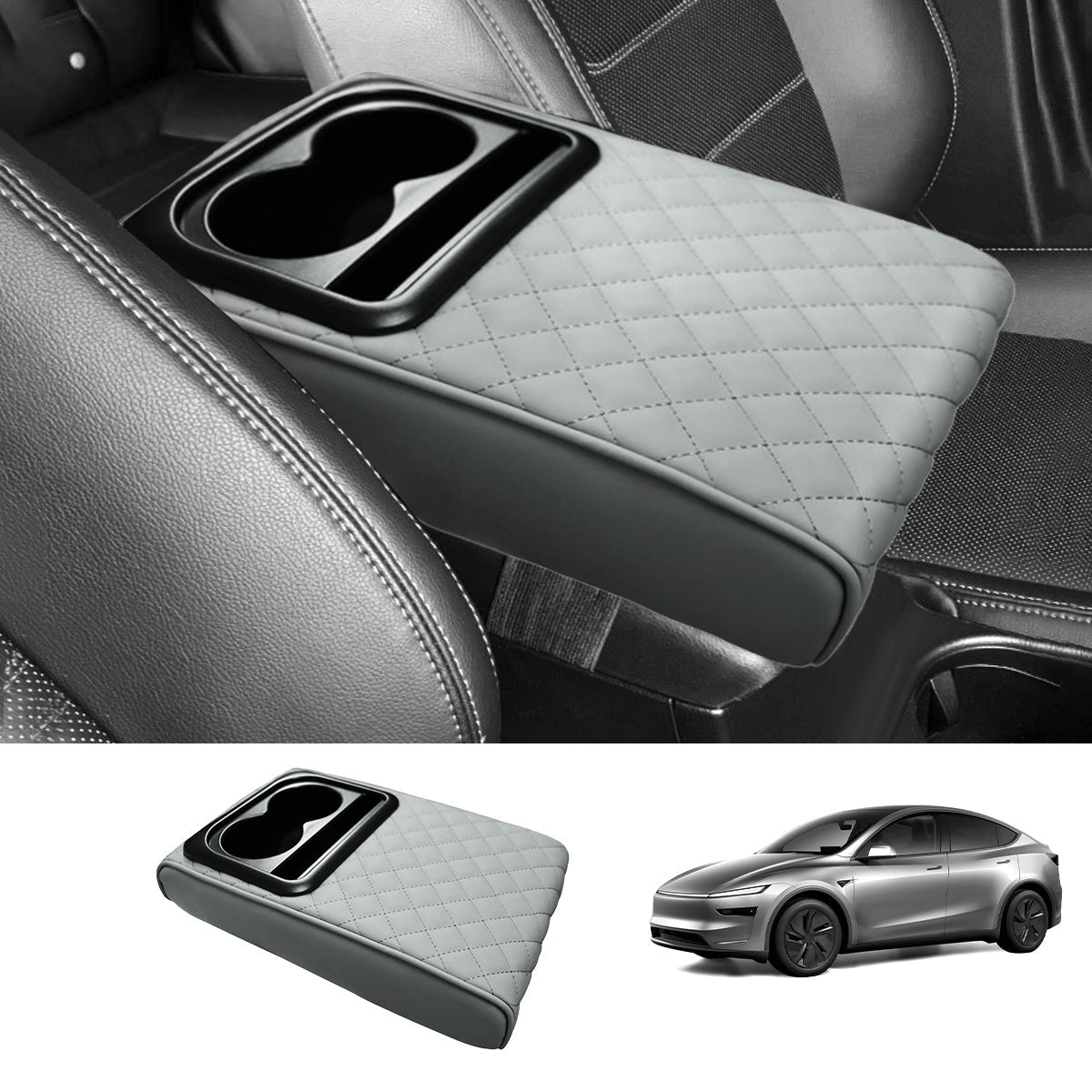Center Console Armrest Heightening Cushion – Comfortable Support for Tesla Model 3/Y/S/X/CT - T-Launch