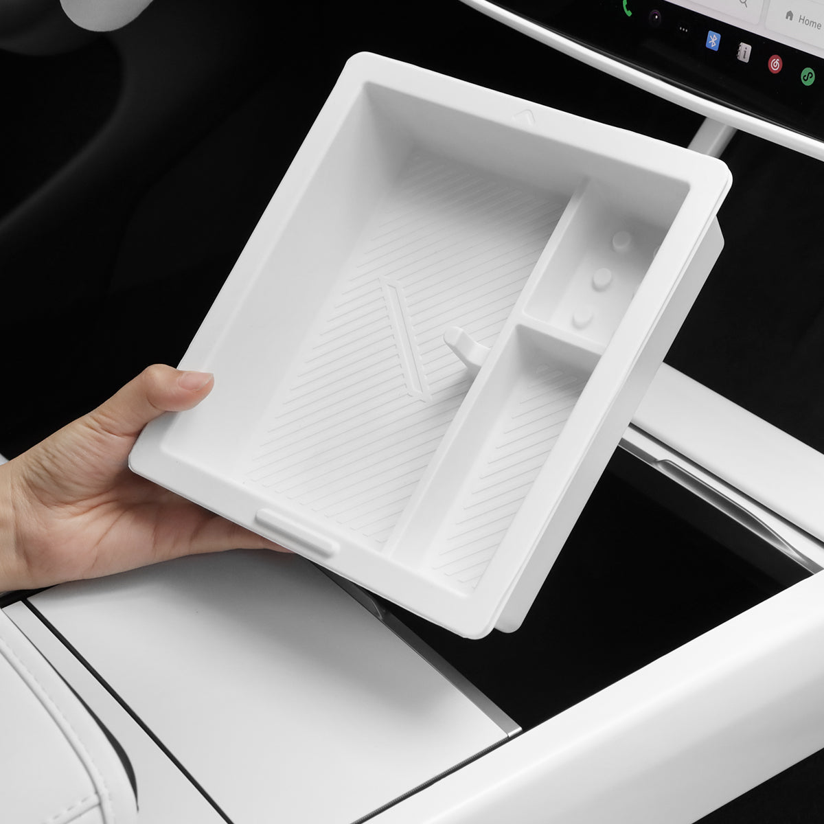 Center Console & Armrest Storage Box for Tesla Model Y Juniper 2025+ - T-Launch