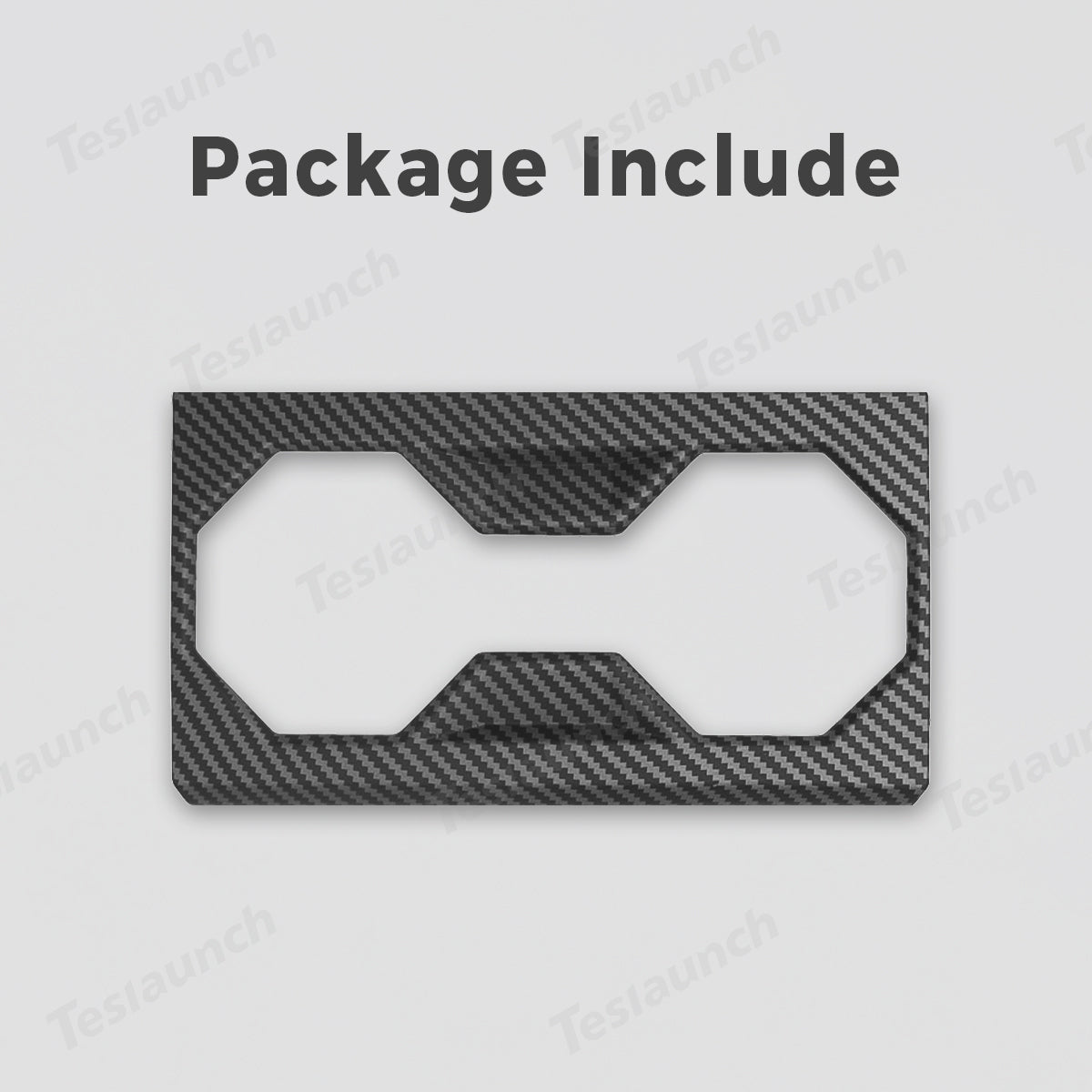 Center Console Cup Holder Frame Trim Cover Panel for Cybertruck - T-Launch
