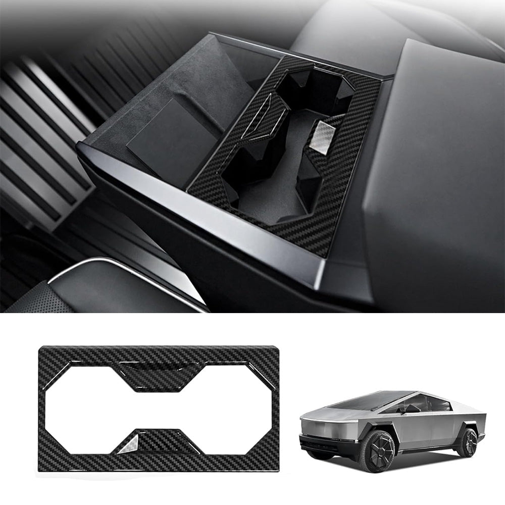 Center Console Cup Holder Frame Trim Cover Panel for Cybertruck - T-Launch