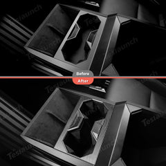 Center Console Cup Holder Frame Trim Cover Panel for Cybertruck - T-Launch
