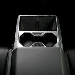 Center Console Cup Holder Panel Trim Cover (Carbon Fiber Pattern ABS) for Cybertruck - T-Launch