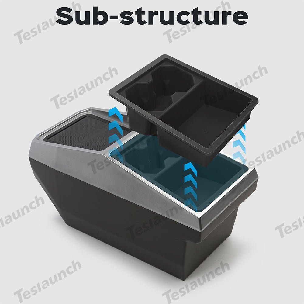 Center Console Floor Organizer for Cybertruck - T-Launch