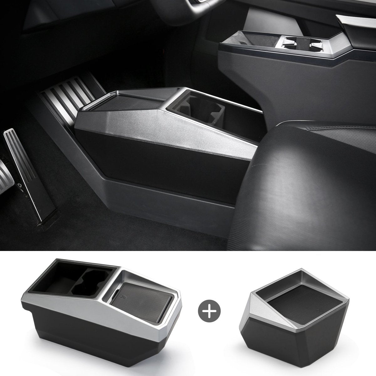 Center Console Floor Organizer for Cybertruck - T-Launch