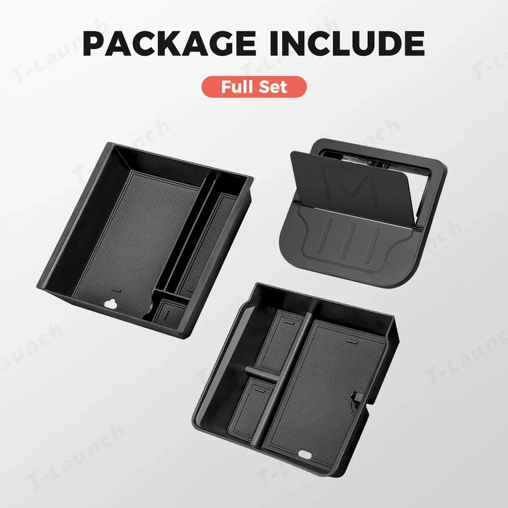 Center Console Organizer and Armrest Box for Tesla Model 3 Highland Standard 2025+ - T-Launch