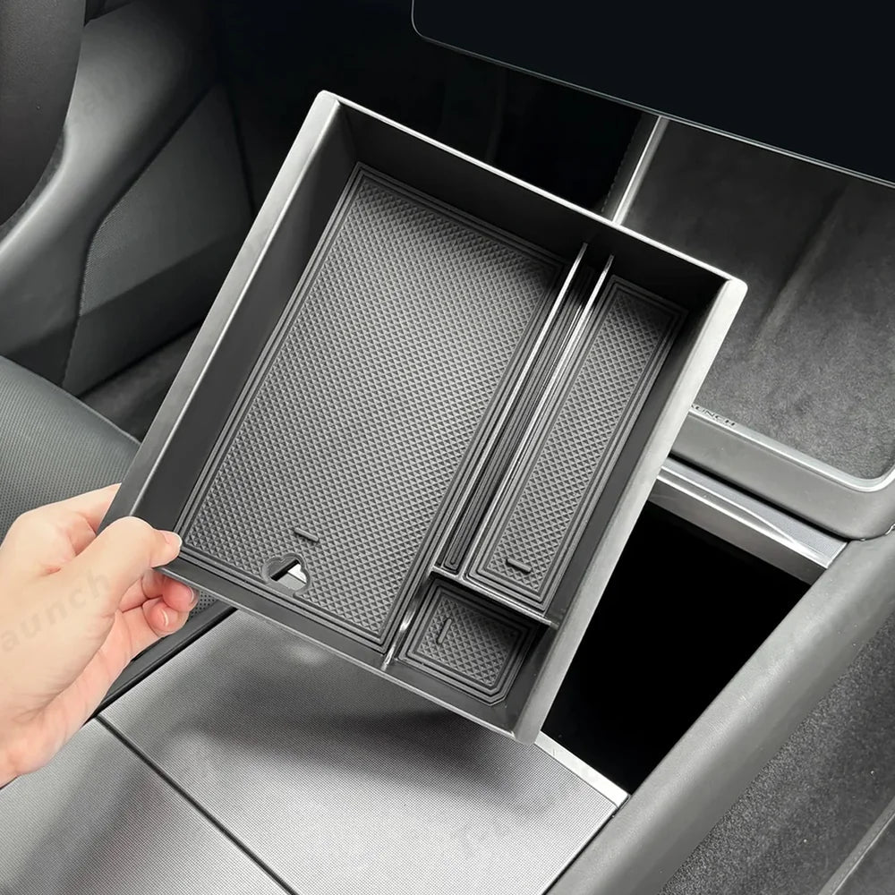 Center Console Organizer and Armrest Box for Tesla Model 3 Highland Standard 2025+ - T-Launch