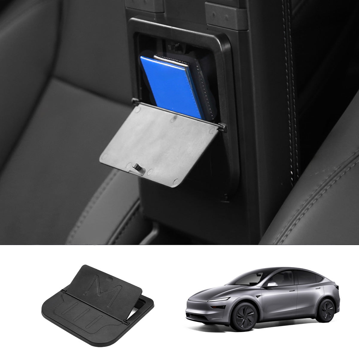 Center Console Organizer Armrest Hidden Storage Box for Tesla Model Y Juniper 2025+ - T-Launch