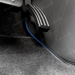 Center Console Side Kick Protectors – Leather Covers for Tesla Model Y Juniper 2025+ - T-Launch