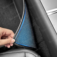Center Console Side Kick Protectors – Leather Covers for Tesla Model Y Juniper 2025+ - T-Launch