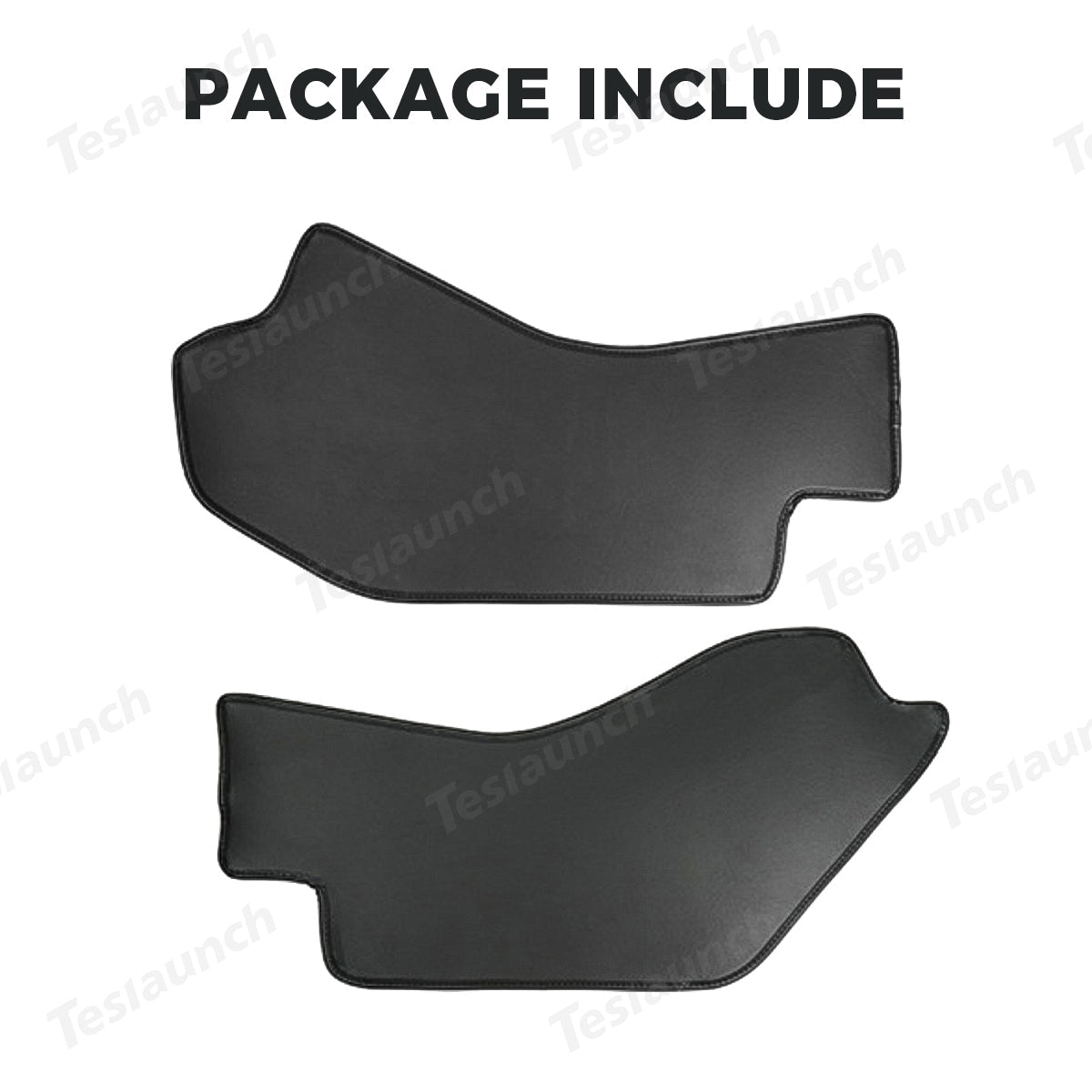 Center Console Side Kick Protectors – Leather Covers for Tesla Model Y Juniper 2025+ - T-Launch