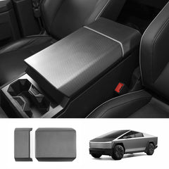 Center Control Armrest Covers (Carbon Fiber Pattern ABS) for Cybertruck (2 PCS) - T-Launch