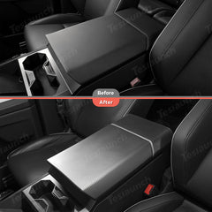 Center Control Armrest Covers (Carbon Fiber Pattern ABS) for Cybertruck (2 PCS) - T-Launch