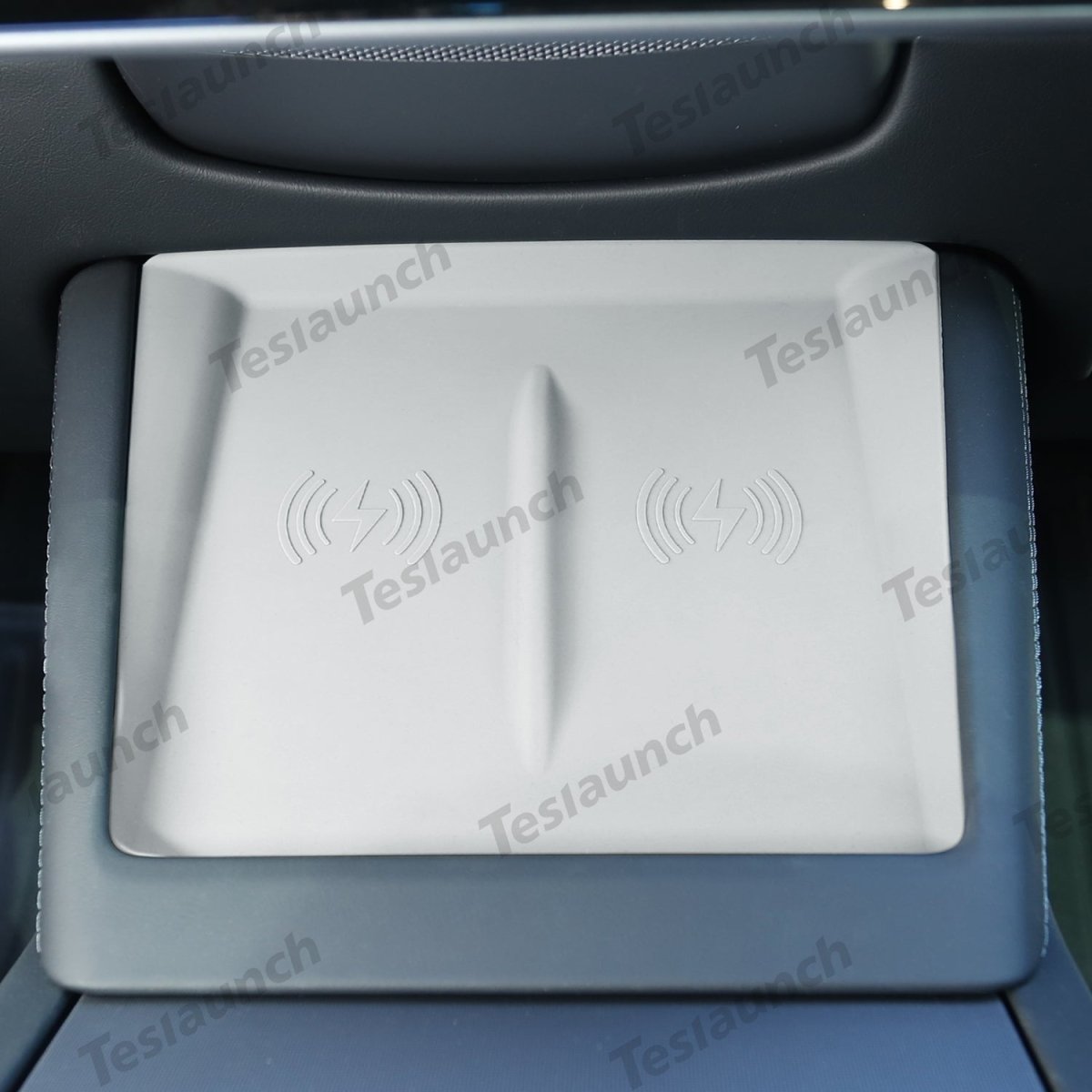 Center Control Silicone Pad Wireless Charging Anti-Slip Protective Mat for Tesla Model Y Juniper 2025+ - T-Launch