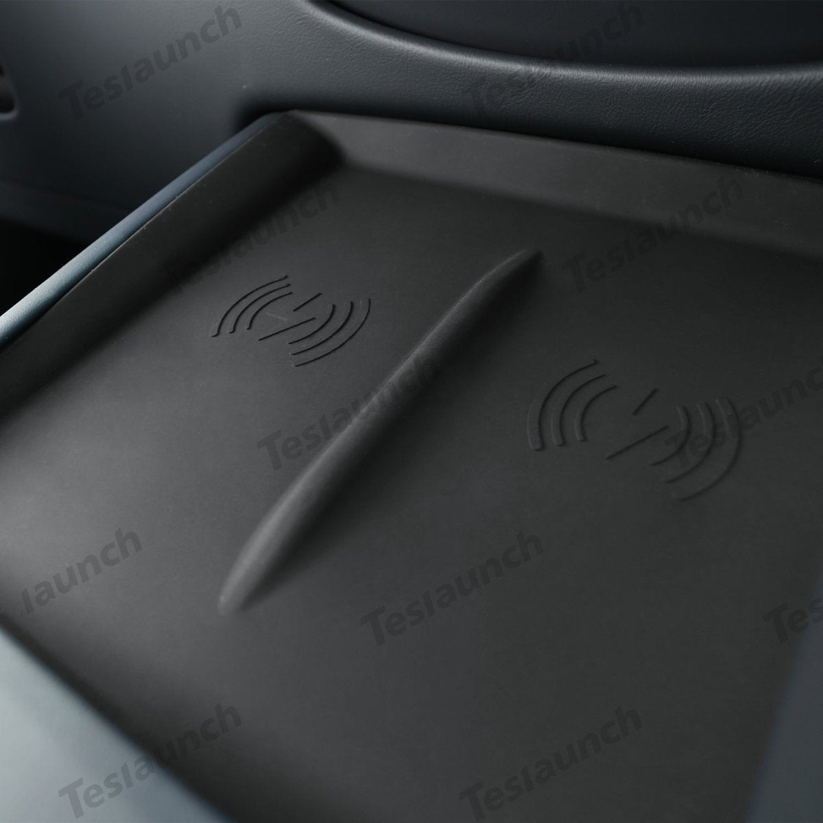 Center Control Silicone Pad Wireless Charging Anti-Slip Protective Mat for Tesla Model Y Juniper 2025+ - T-Launch