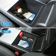 Center Front Storage Box for Tesla Model Y Juniper 2025+ - T-Launch