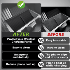 Central Console Wireless Charging Anti-Slip Silicone Pad for Cybertruck - T-Launch