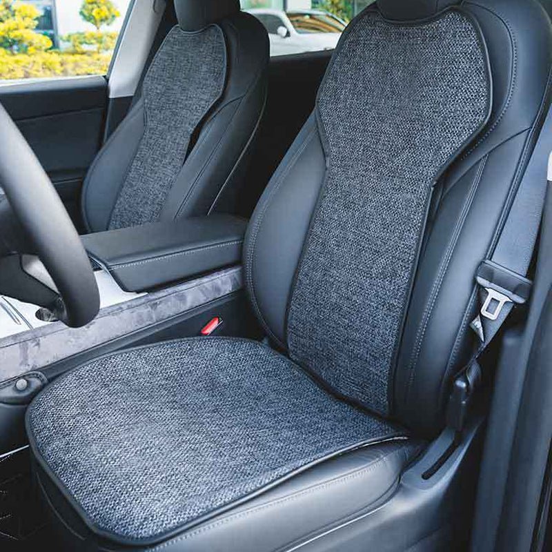 Comfortable and Breathable Cotton and Linen Cushion for Tesla Model 3 and Model Y - T-Launch