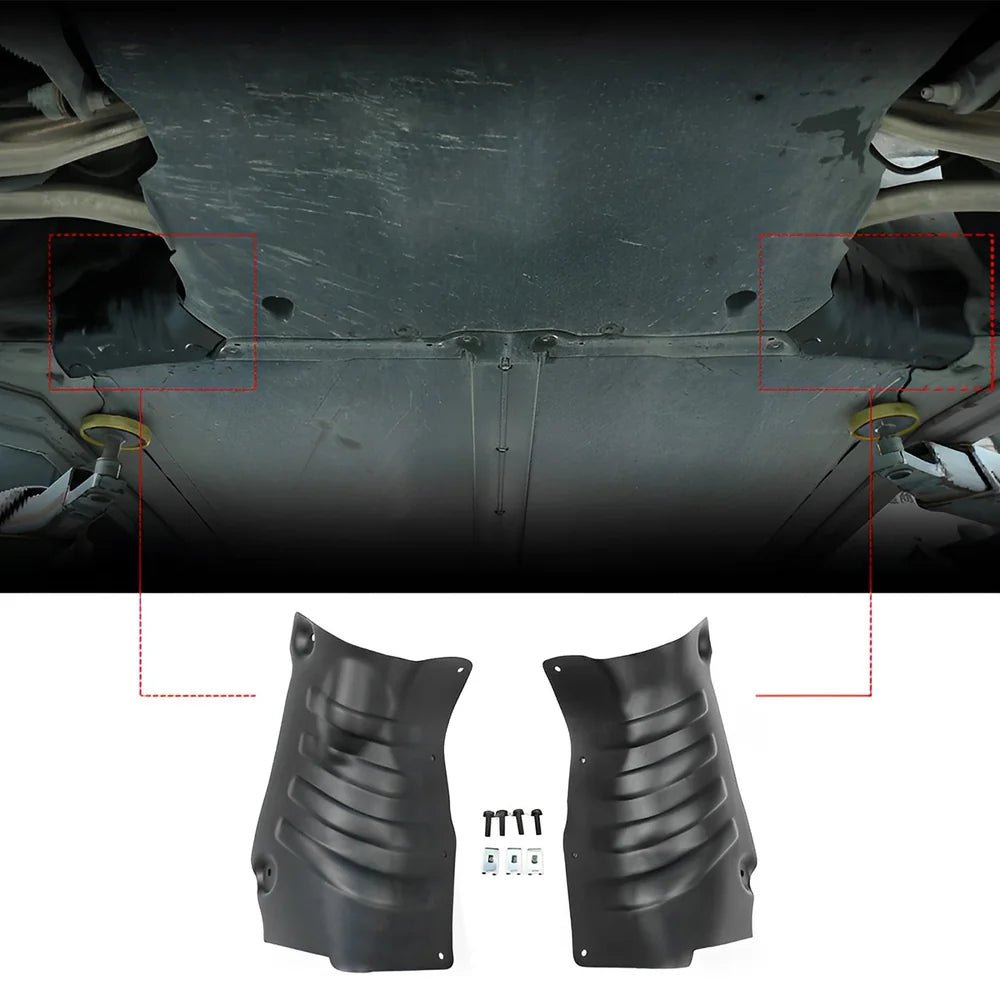 Coolant Line Aluminum Alloy Skid Plate Protection Guards (1 Set) for 2020-2025 Tesla Mode Y and 2017-2024 Model 3 - T-Launch