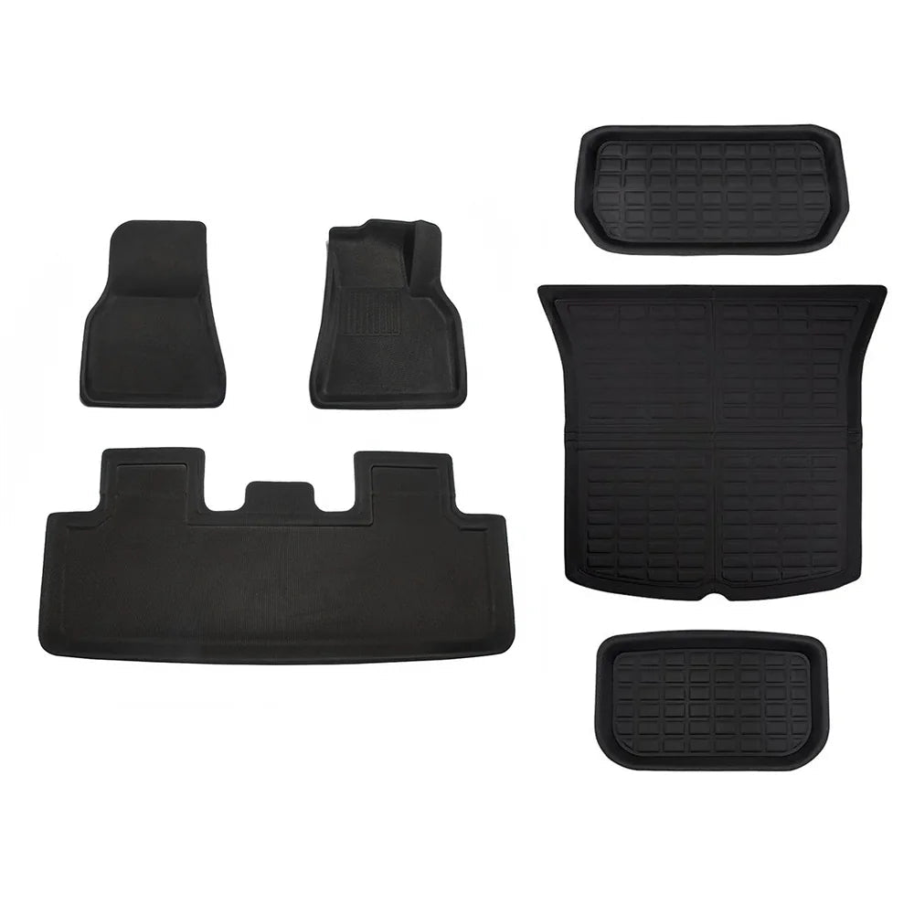 Custom-Fit Floor Mats And Liners 3D Lamination Cutting All-Weather For Tesla Model Y (2020-2024) - T-Launch
