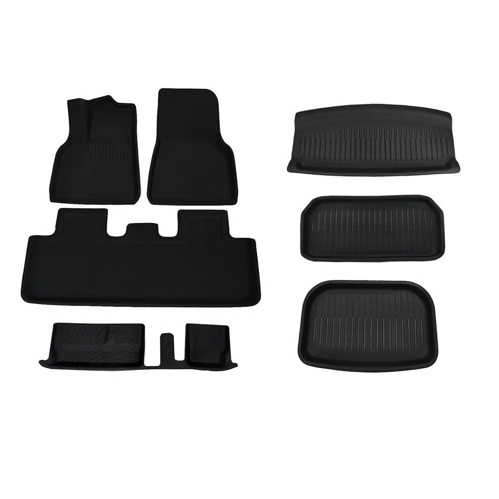 Custom-Fit Floor Mats And Liners 3D Lamination Cutting All-Weather For Tesla Model Y (2020-2024) - T-Launch