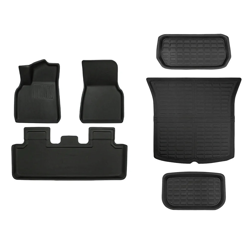 Custom-Fit Floor Mats And Liners 3D Lamination Cutting All-Weather For Tesla Model Y (2020-2024) - T-Launch