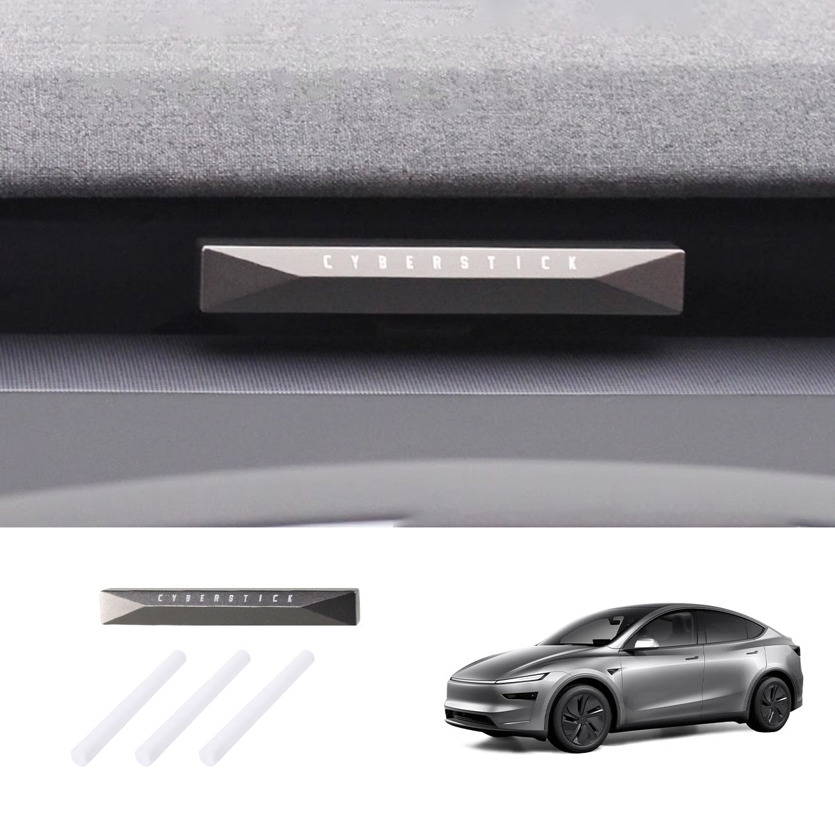 Cybertruck Style Dashboard Air Freshener For Tesla Model Y Juniper 2025+/Model 3 Highland 2024+ - T-Launch