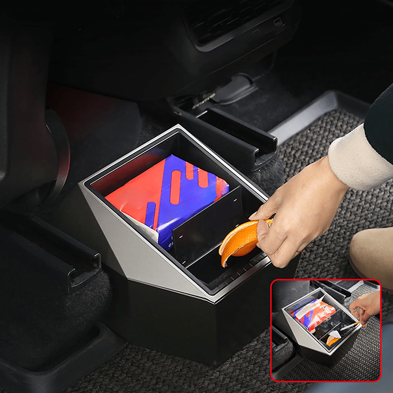 Cybertruck Style Rear Storage Box Backseat Organizer for Model Y 2021+ - T-Launch
