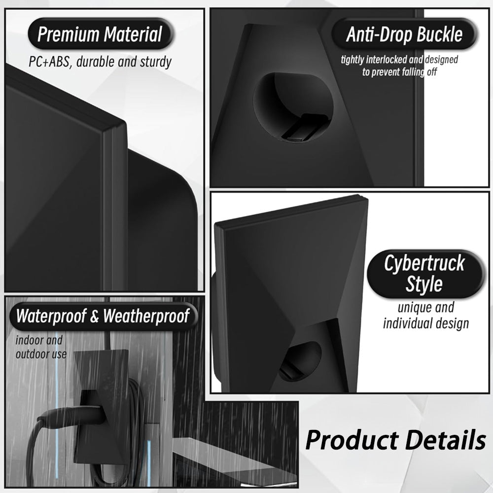 Cybertruck Style Waterproof Charger Organizer for Tesla Model 3/Y/S/X - T-Launch