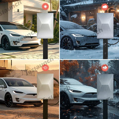 Cybervault Charging Case for Tesla Model 3/Y/X/S/CT - Cybertruck Style Waterproof Lock Charger Organizer - T-Launch