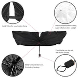 Tesla   Model 3/Y/S/X(2012-2023) Opvouwbare Paraplu Auto Voorruit Zonnescherm