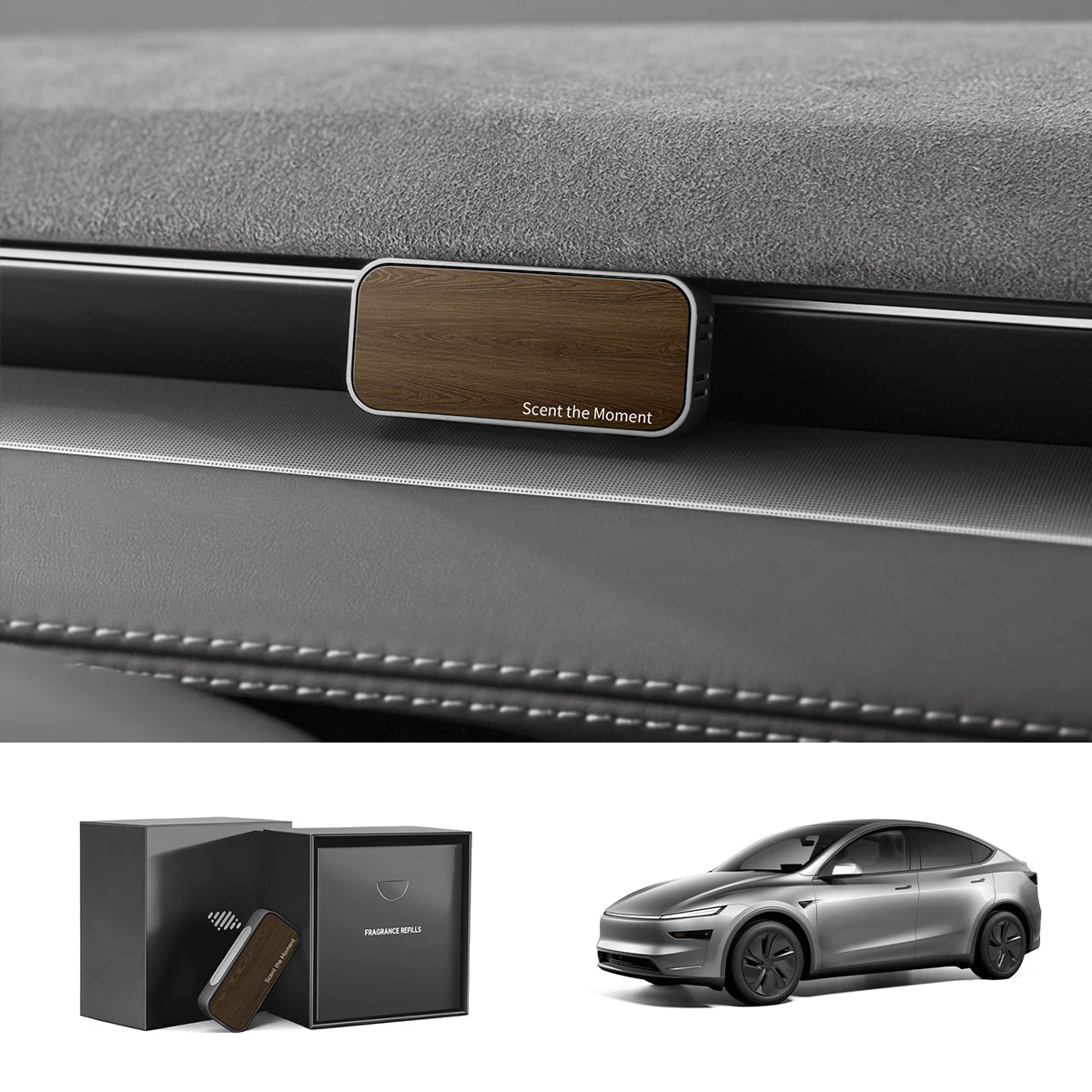 Dashboard Air Vent Freshener Aromatherapy for Tesla Model Y Juniper 2025+ / Model 3 Highland 2024+ - T-Launch