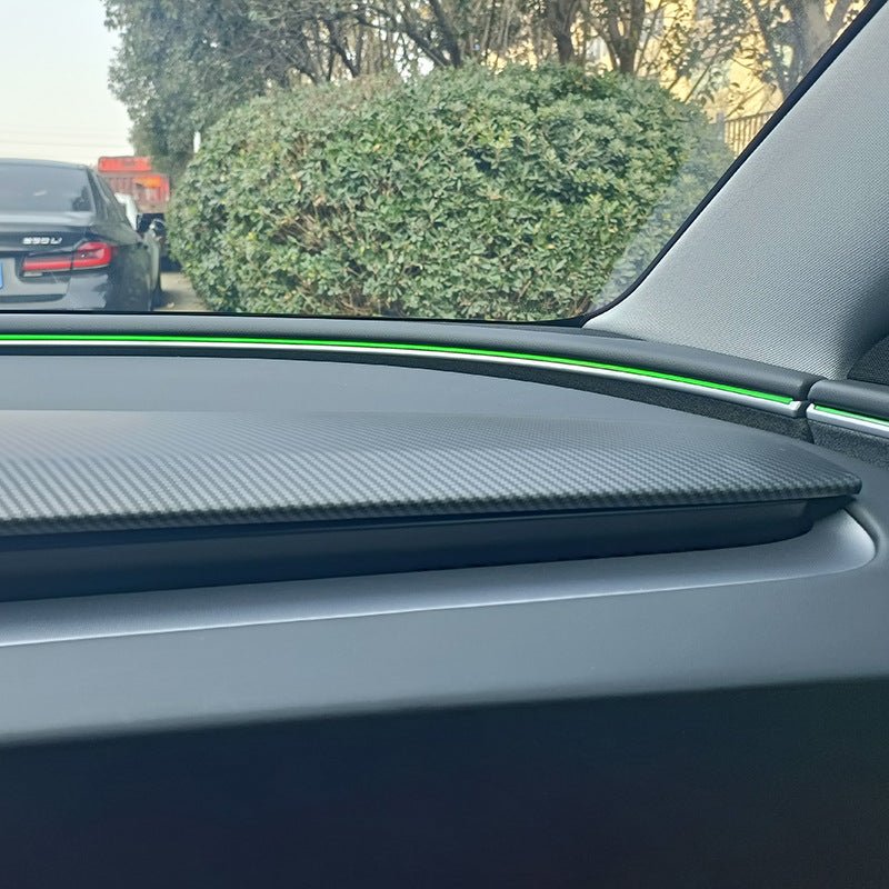 Dashboard Cap Cover (Carbon Fiber Pattern ABS) for Tesla Model 3 Highland Standard 2025+ - T-Launch