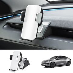 Dashboard Phone Holder with Solar Auto Clamp for Tesla Model Y Juniper 2025+ - T-Launch
