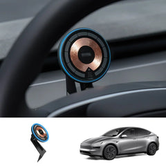 Dashboard Steering Wheel Phone Holder Magnetic Magsafe Wireless Charging Phone Holder For Tesla Model 3 / Y (2017-2025) - T-Launch