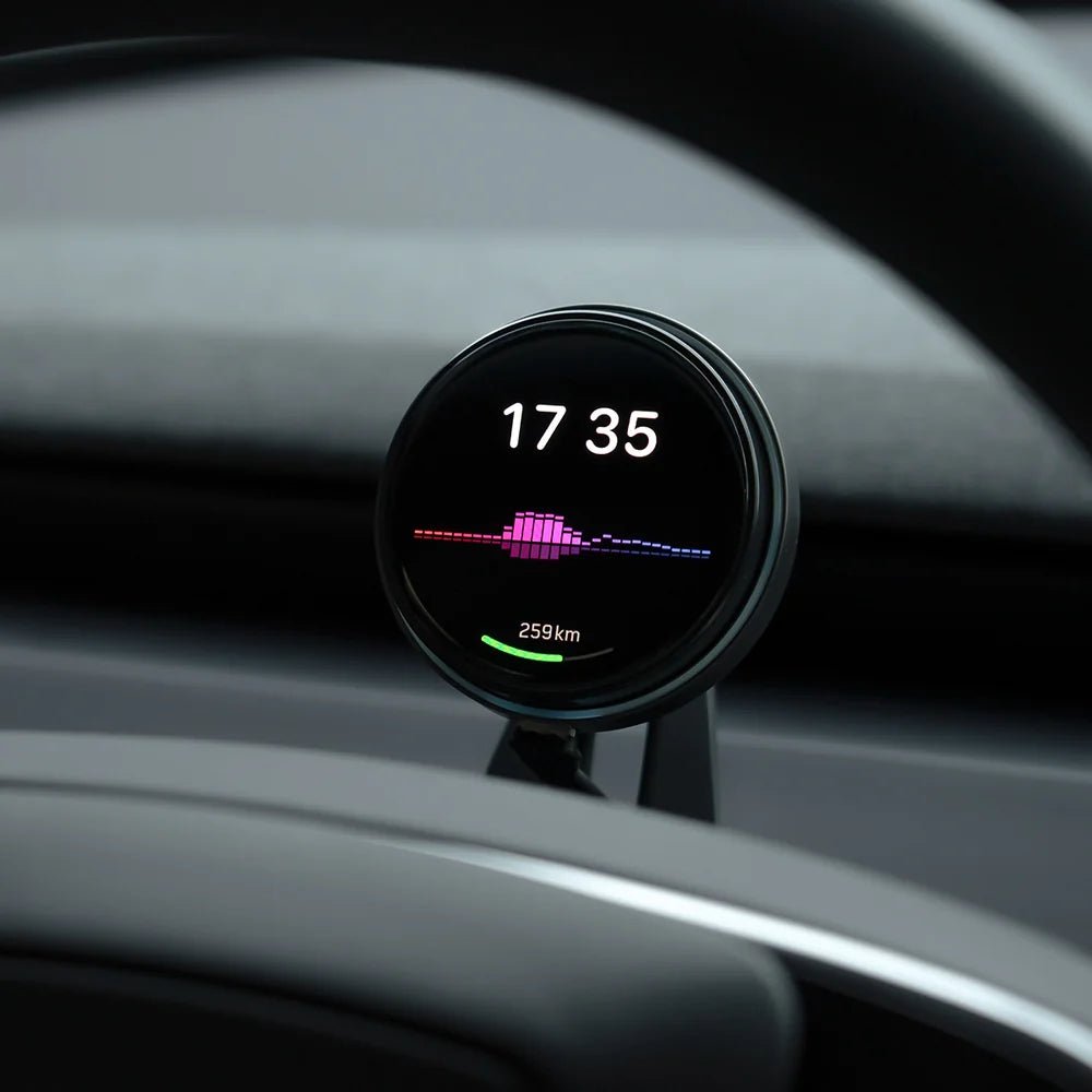 Dashboard Steering Wheel Phone Holder Magnetic Magsafe Wireless Charging Phone Holder For Tesla Model 3 / Y (2017-2025) - T-Launch