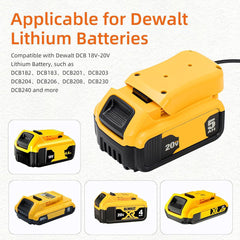 DeWalt Battery Adapter with DC Power Cable for Starlink Mini - T-Launch