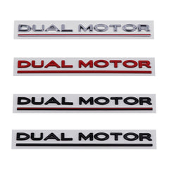 'Dual Motor' Decal Rear Trunk Emblem For Tesla All Model 3 Y S X - T-Launch