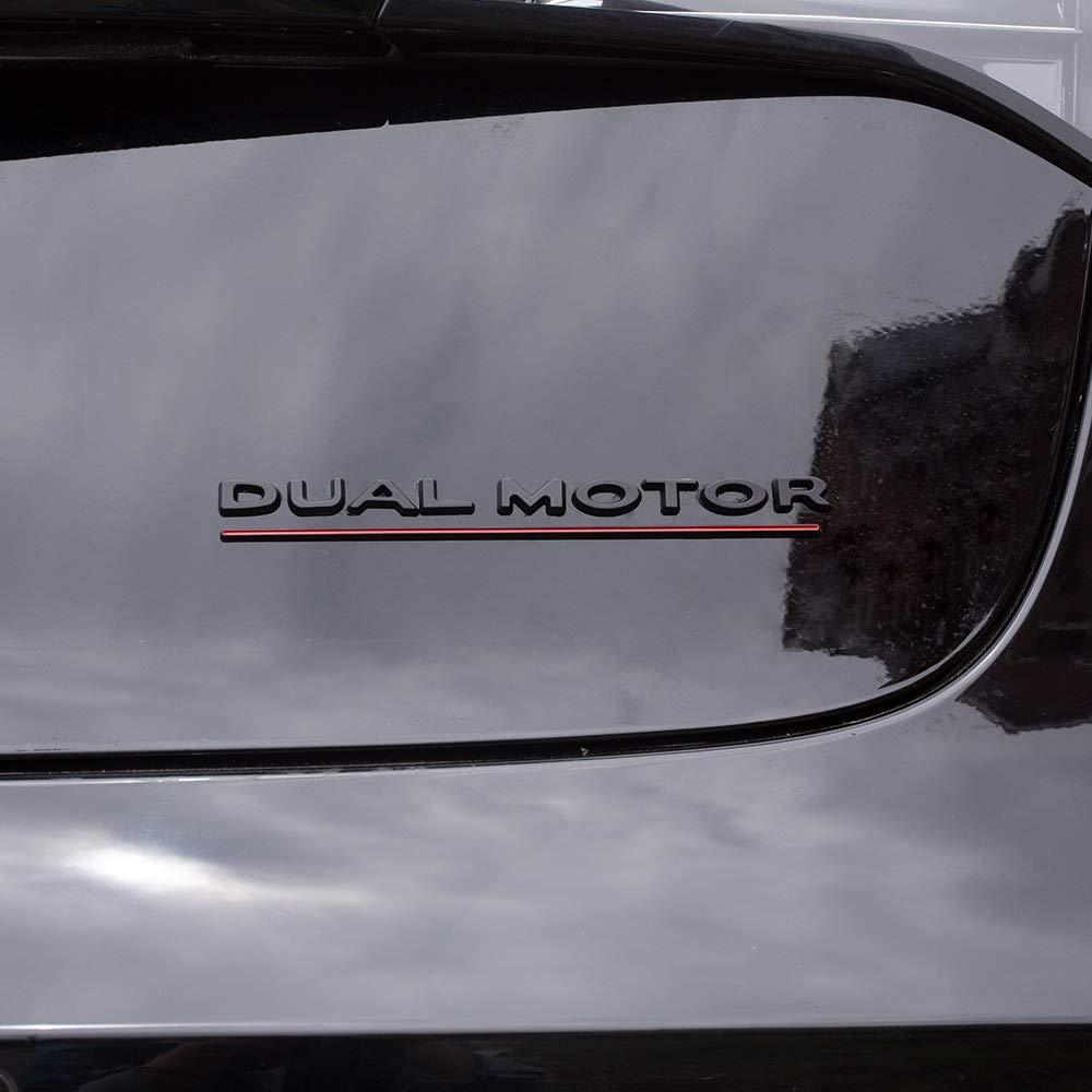 'Dual Motor' Decal Rear Trunk Emblem For Tesla All Model 3 Y S X - T-Launch
