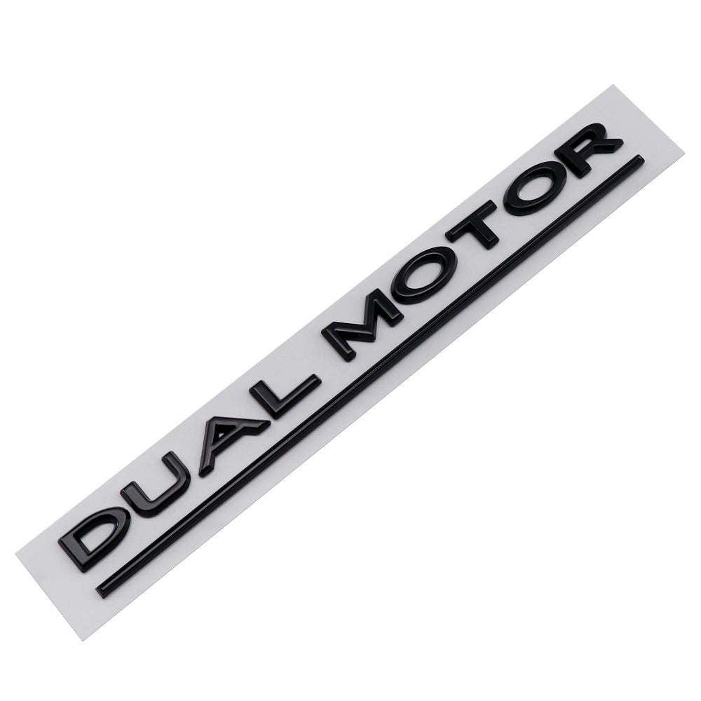 'Dual Motor' Decal Rear Trunk Emblem For Tesla All Model 3 Y S X - T-Launch