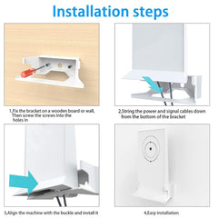 Durable ABS Wall Mount for Starlink Gen 2 Router - T-Launch