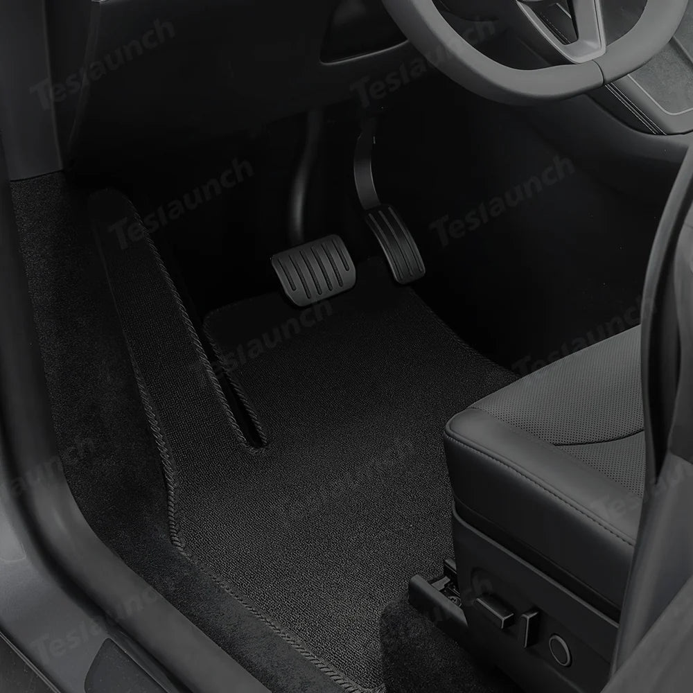Durable Carpet-Style Floor Mats (3-Piece Set) for Tesla Model Y Juniper 2025+ - T-Launch
