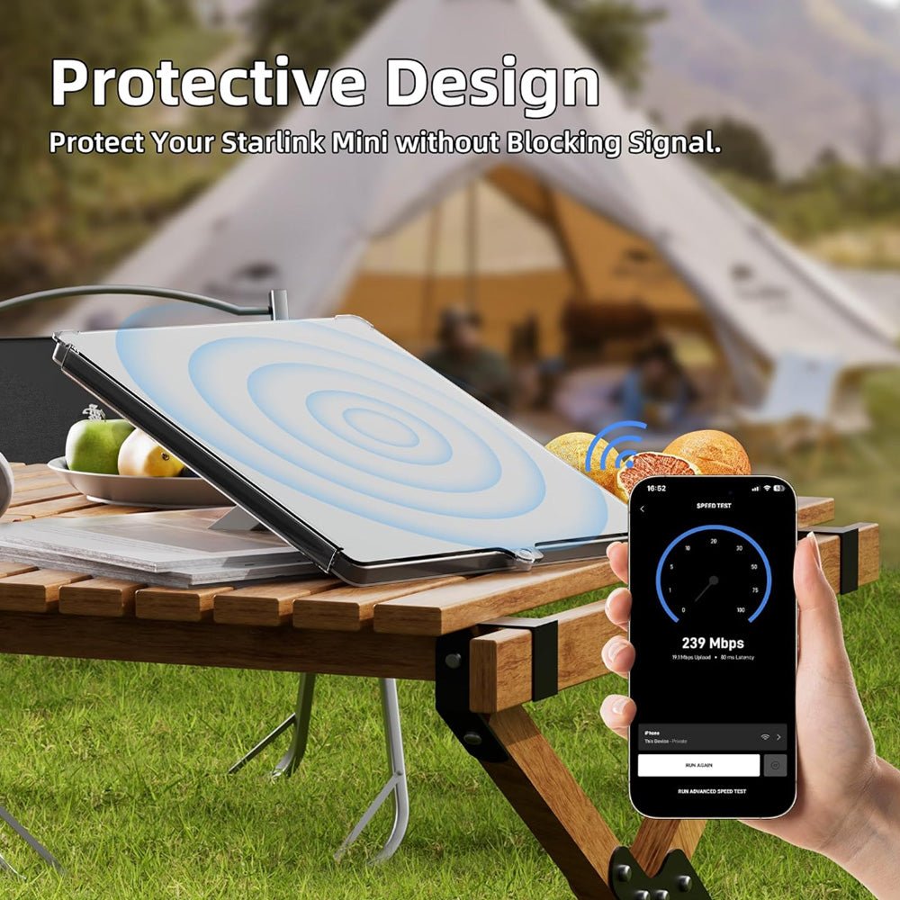 Durable PC Protective Case for Starlink Mini Dish - T-Launch