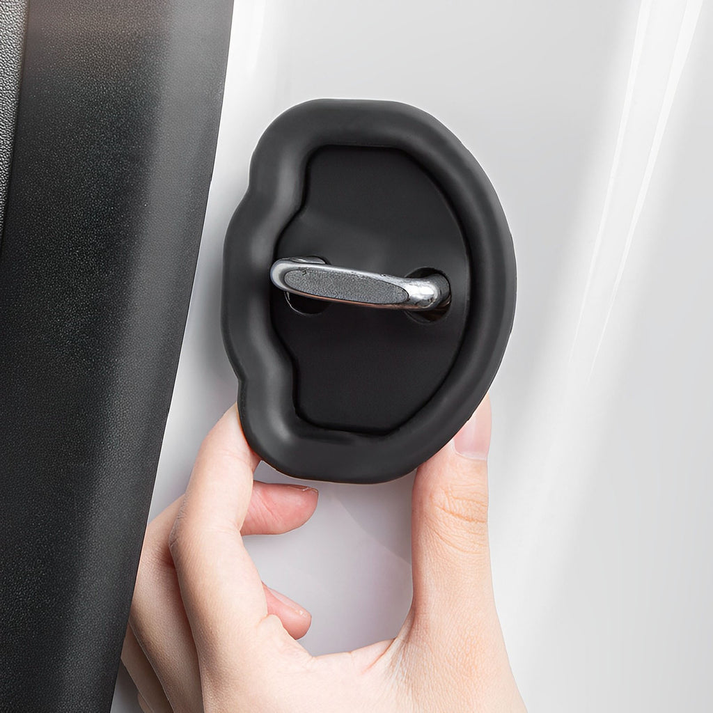 Noise Reduction Door Latch Lock Cover for Tesla Model 3/Y/S/X (4 Pcs