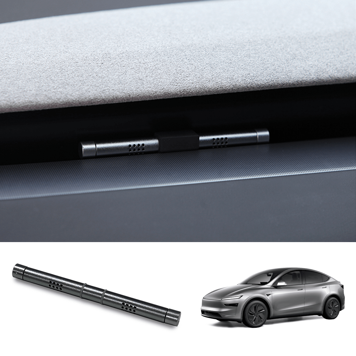 Embedded Car Aromatherapy Stick & Scent Wicks for Tesla Model Y Juniper 2025+ - T-Launch