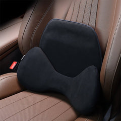 Ergonomic All Weather Alcantara Lumbar Support Pillow - Fits All Cars - T-Launch