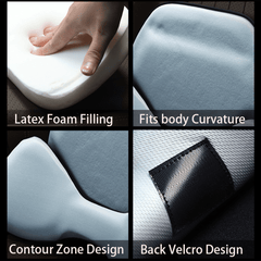 Ergonomic Ice Silk Breathable Lumbar Support Pillow - Fits All Cars - T-Launch